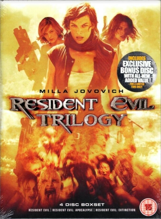 Front of slipcover with sticker
