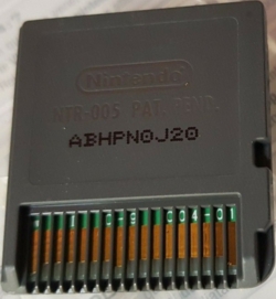 Back of cartridge Back of cartridge