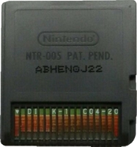 Back of cartridge