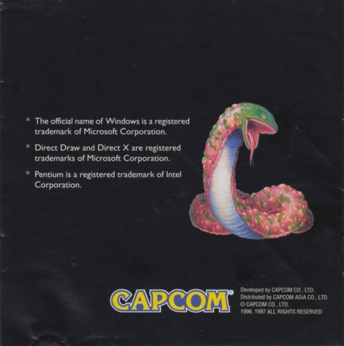 Back of manual