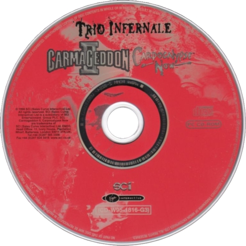 Carmageddon II: Carpocalypse Now disc