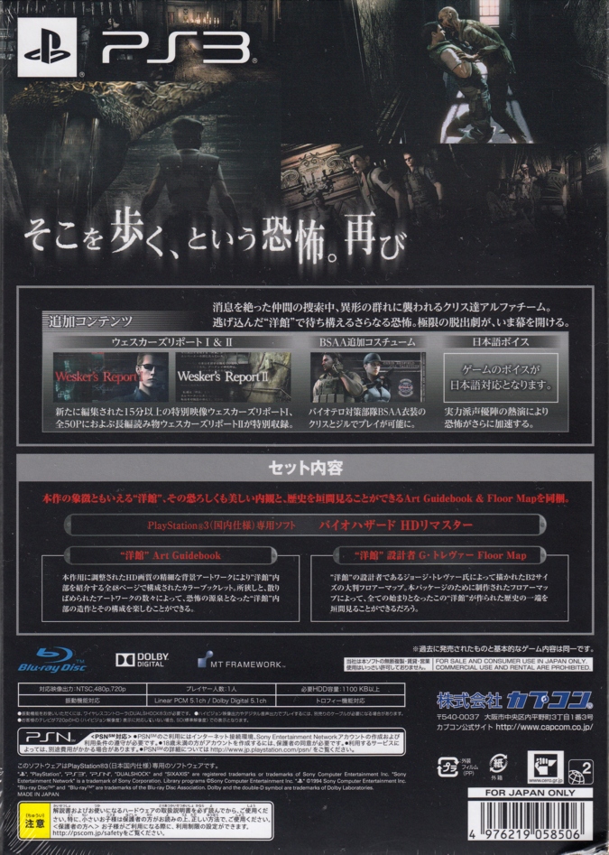 Back of Collector's Package box Back of Collector's Package box