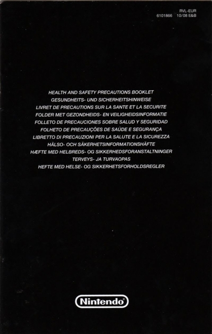 Precautions booklet front