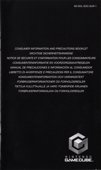 Precautions booklet