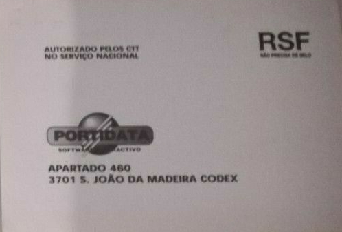 Portuguese registration card