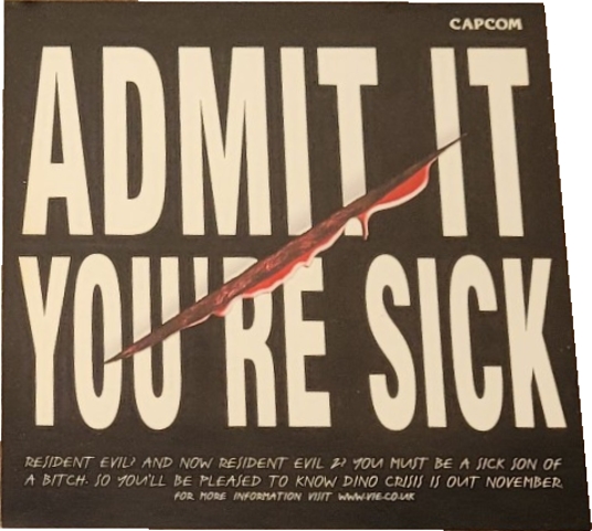 Front of advertisement