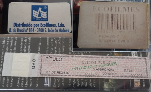 Stickers on the back of games distributed in Portugal in 1999 Stickers on the back of games distributed in Portugal in 1999