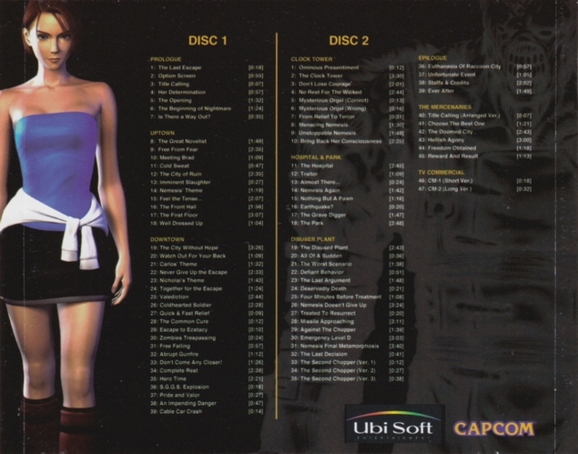 Back of soundtrack case Back of soundtrack case
