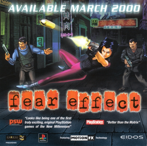 Front of Fear Effect ad