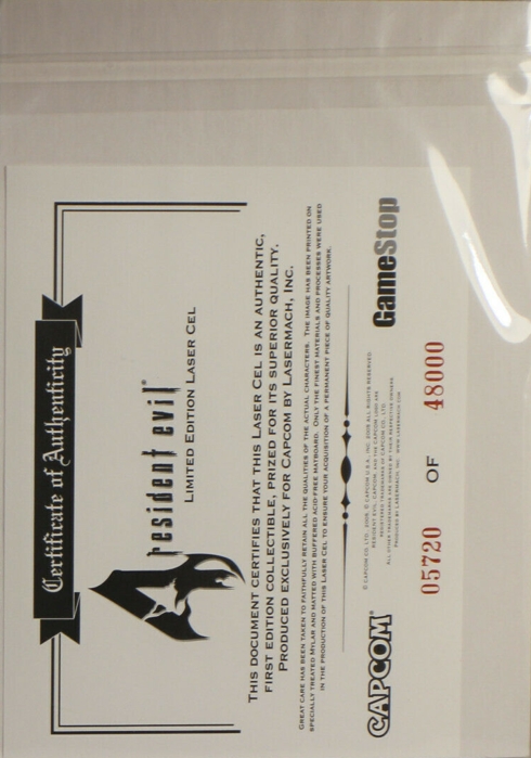 Certificate number 05720 Certificate number 05720