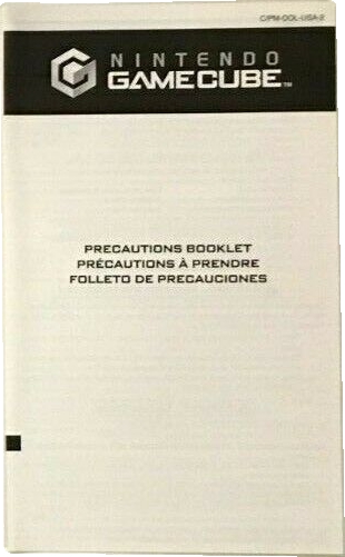 Front of precautions booklet Front of precautions booklet