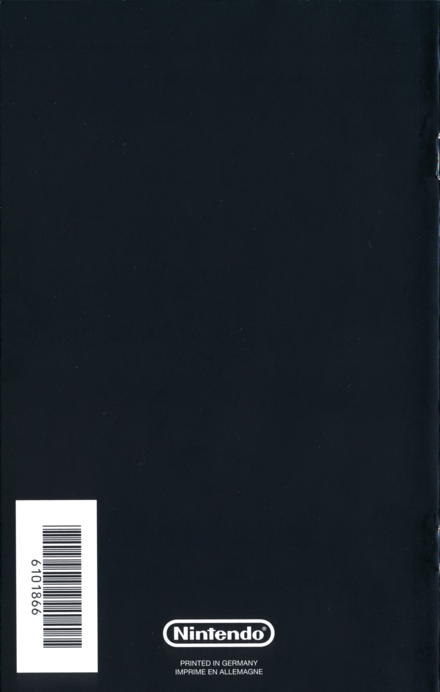 Back of precautions booklet