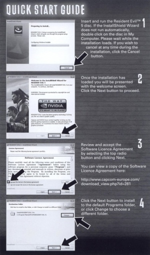 Front of quick-start guide