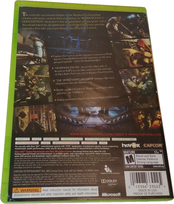 Back of case Back of case