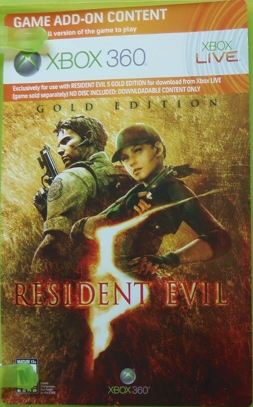 Front of Xbox Live card Front of Xbox Live card