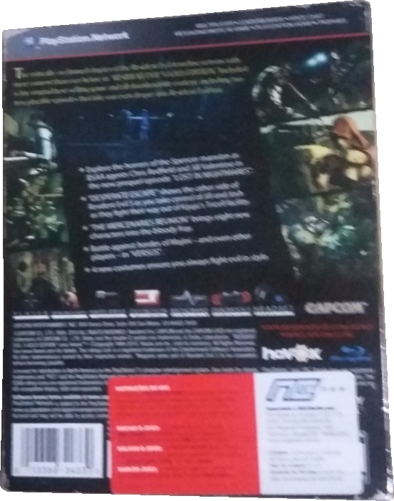 Back of slipcover with NC Games sticker Back of slipcover with NC Games sticker