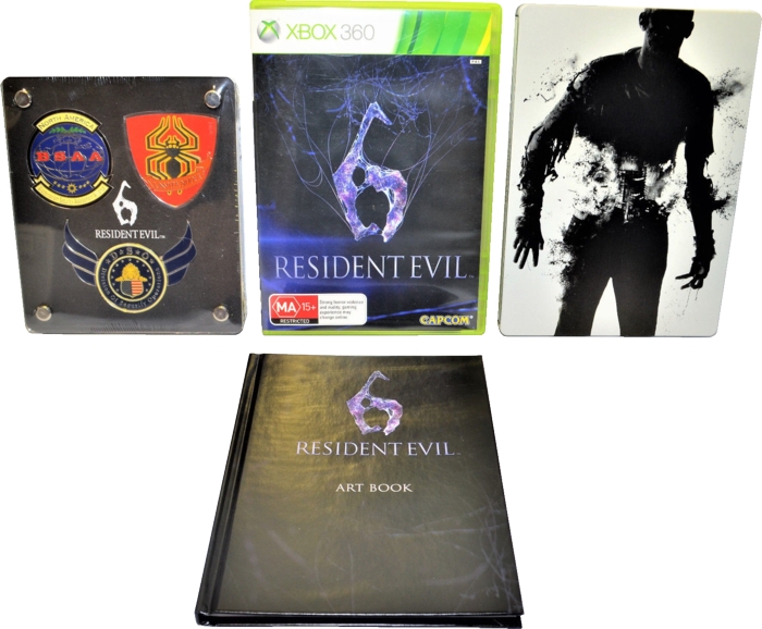 Emblems, game, steel book, and art book
