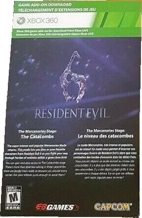 Back of DLC card Back of DLC card