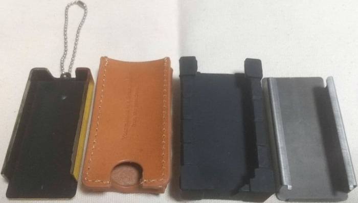 Back of tablet case covers; Ada, Leon, Chris, Jake