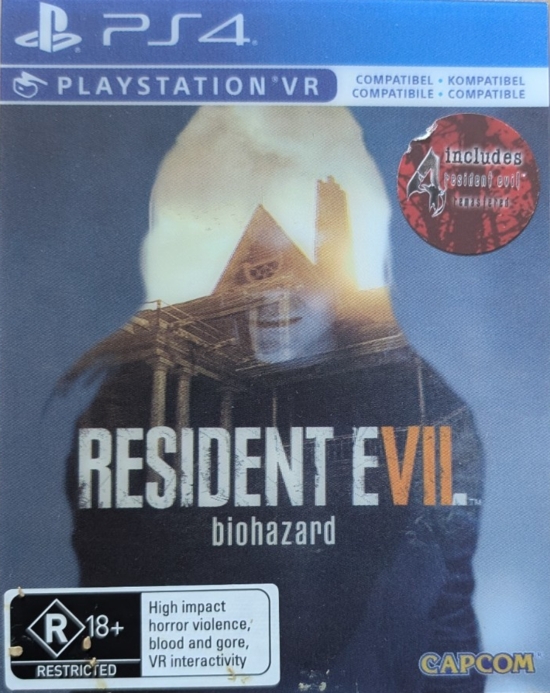 Front of lenticular slipcover with stickers