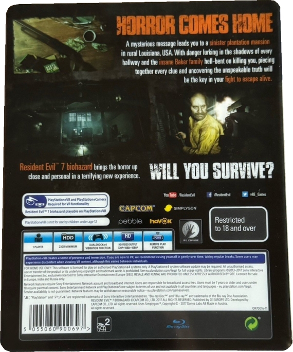 Back of steelbook inside slipcover
