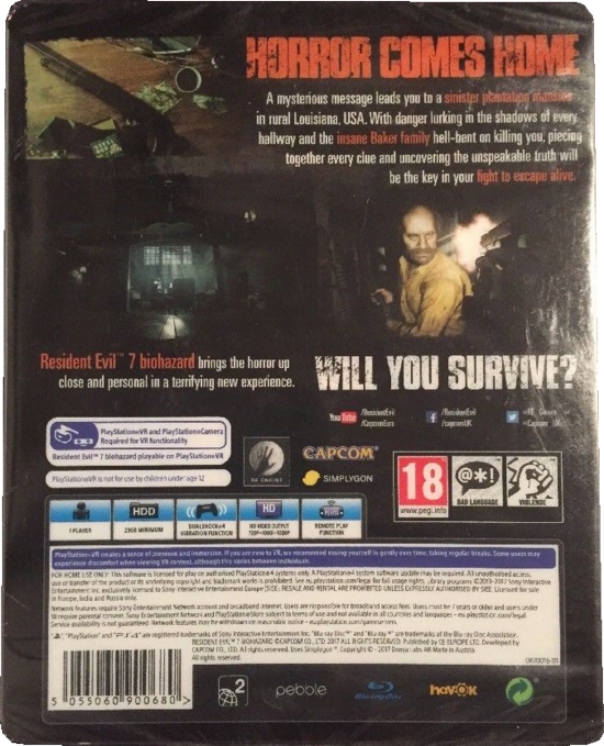 Back of steelbook inside plastic slipcover Back of steelbook inside plastic slipcover