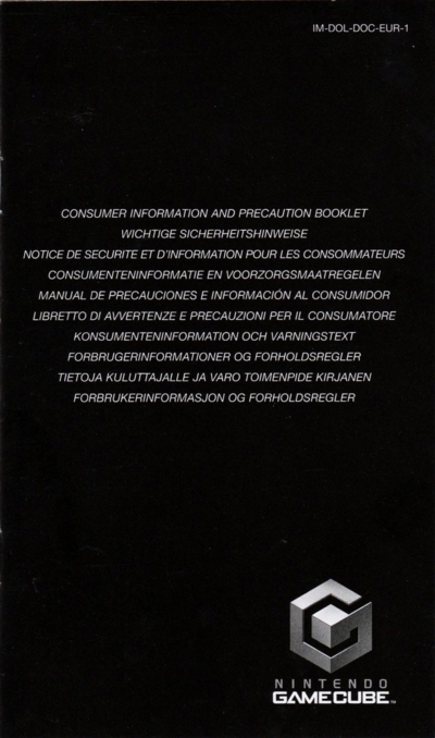 Precautions booklet Precautions booklet