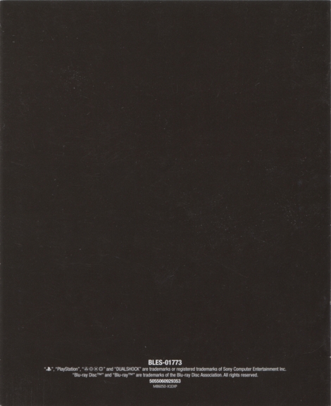 Back of manual