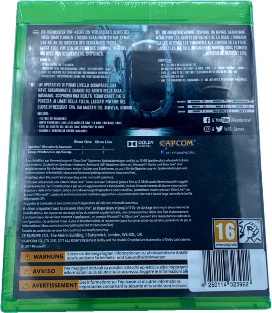 Back with barcode sticker Back with barcode sticker