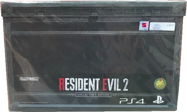 Front of box with stickers