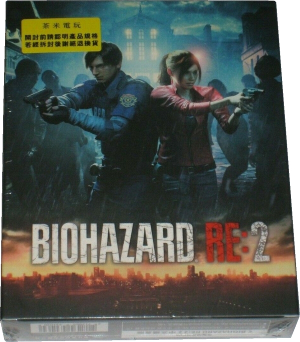 Front of box with sticker