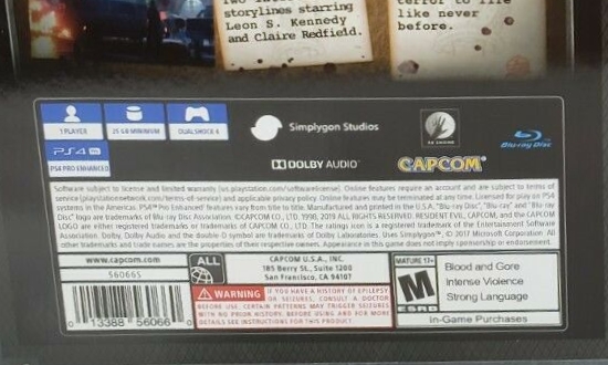 Back of slipcover detail