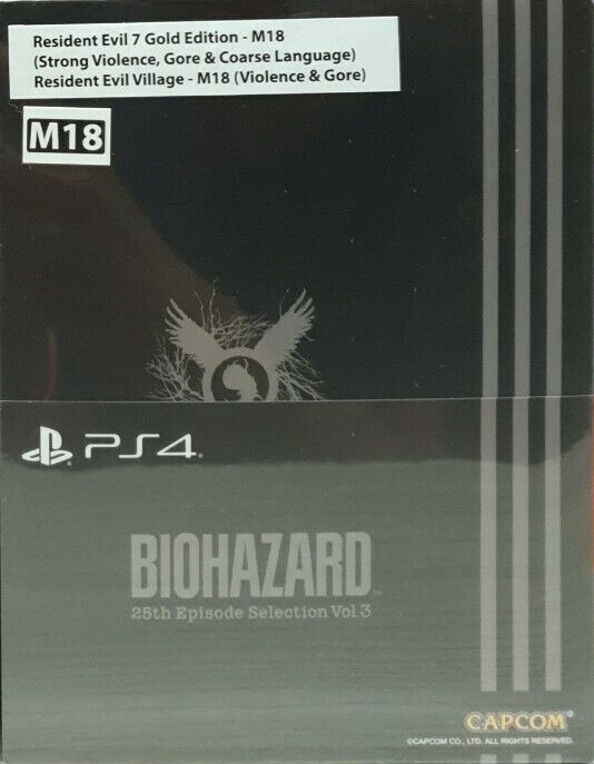 Front of sealed box with stickers