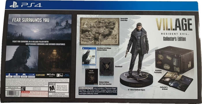 Back of slipcover on box