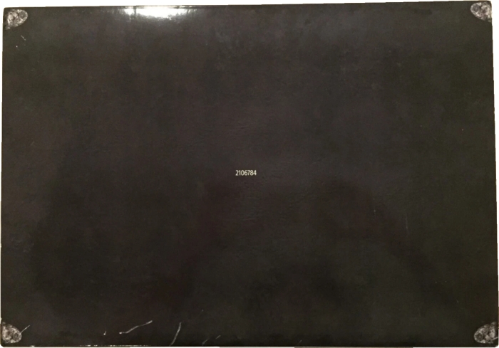 Bottom of slipcover on box