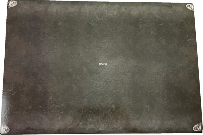 Bottom of slipcover on box