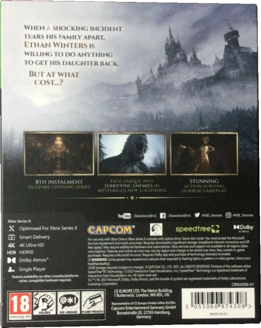 Back of slipcover Back of slipcover