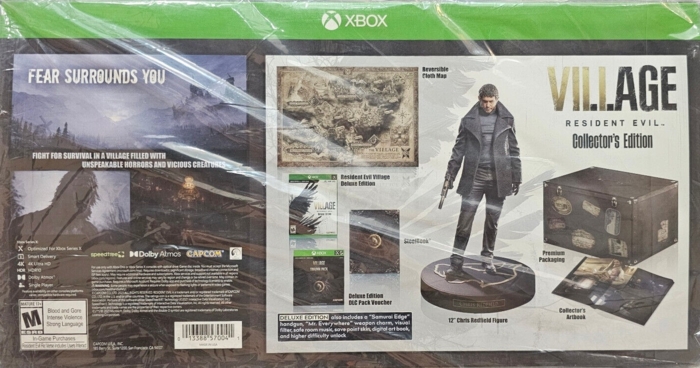 Back of slipcover on box