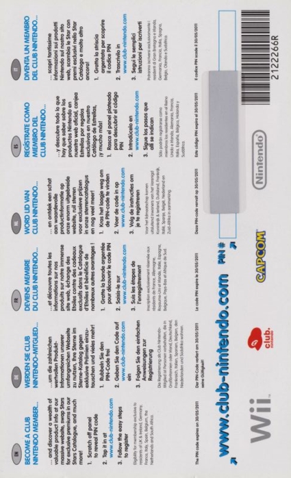 Back of Club Nintendo flyer