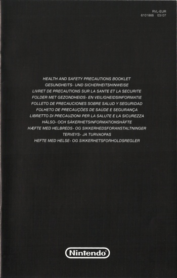 Precautions booklet