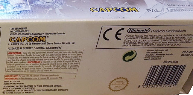 Detail on underside of the box