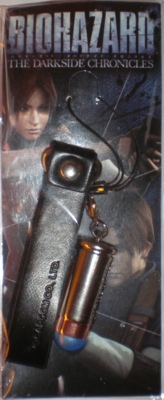 Leather strap with bullet charm