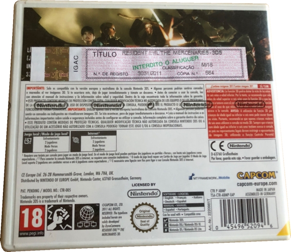 Back with Portuguese IGAC sticker