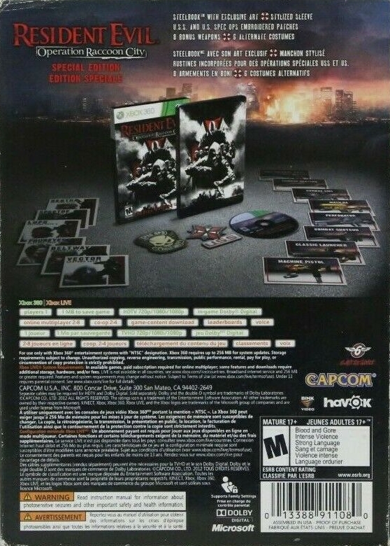 Back of slipcover