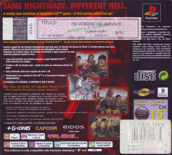 Back of case with Portuguese stickers Back of case with Portuguese stickers