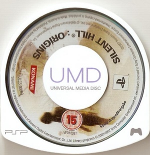Silent Hill Origins disc Silent Hill Origins disc