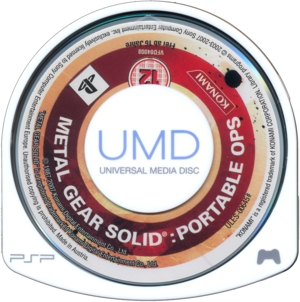 Metal Gear Solid Portable Ops disc Metal Gear Solid Portable Ops disc