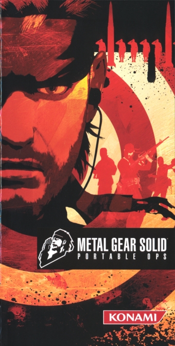Metal Gear Solid Portable Ops manual front Metal Gear Solid Portable Ops manual front