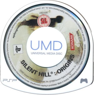 Silent Hill Origins disc Silent Hill Origins disc