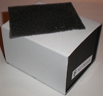 Box with cardboard coating and foam Box with cardboard coating and foam